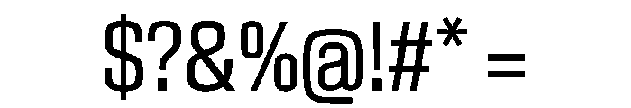 EKModenaCondensed Regular Font OTHER CHARS