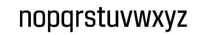 EKModenaCondensed Regular Font LOWERCASE