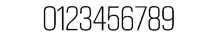 EKModenaCondensed Thin Font OTHER CHARS