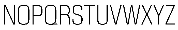 EKModenaCondensed Thin Font UPPERCASE