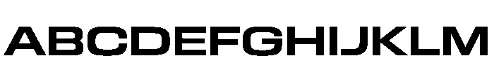 EKModenaExpanded Bold Font UPPERCASE