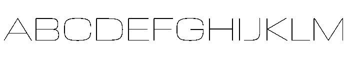 EKModenaExpanded Hairline Font UPPERCASE