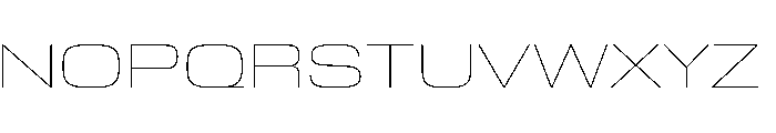 EKModenaExpanded Hairline Font UPPERCASE