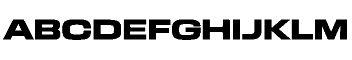 EKModenaExpanded Heavy Font UPPERCASE