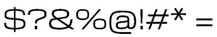 EKModenaExpanded Light Font OTHER CHARS