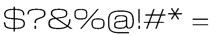 EKModenaExpanded Thin Font OTHER CHARS