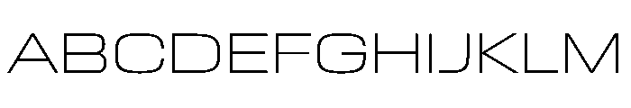 EKModenaExpanded Thin Font UPPERCASE