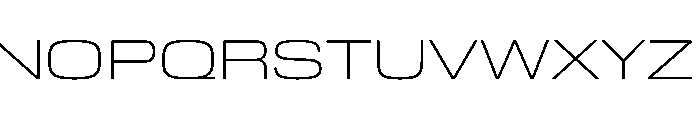 EKModenaExpanded Thin Font UPPERCASE