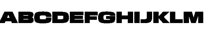 EKModenaExpanded Ultra Font UPPERCASE