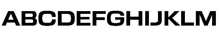EKModenaExtended Bold Font UPPERCASE