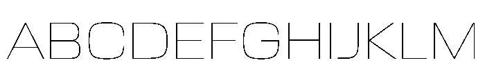 EKModenaExtended Hairline Font UPPERCASE