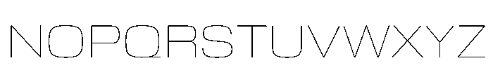 EKModenaExtended Hairline Font UPPERCASE