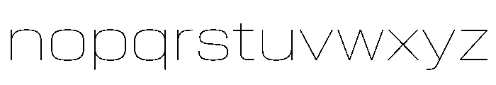 EKModenaExtended Hairline Font LOWERCASE