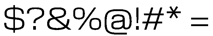 EKModenaExtended Light Font OTHER CHARS