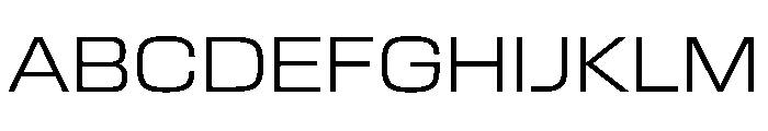 EKModenaExtended Light Font UPPERCASE
