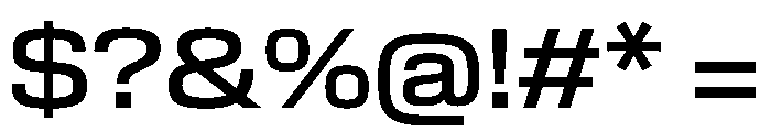 EKModenaExtended Medium Font OTHER CHARS