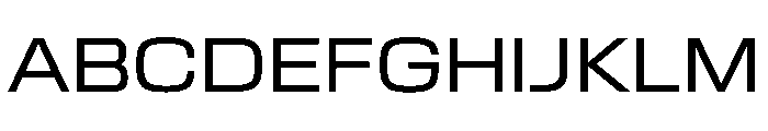 EKModenaExtended Regular Font UPPERCASE