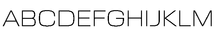 EKModenaExtended Thin Font UPPERCASE