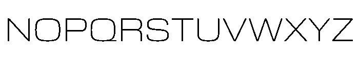 EKModenaExtended Thin Font UPPERCASE