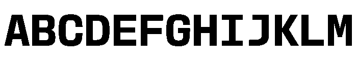 EKModenaMono Bold Font UPPERCASE