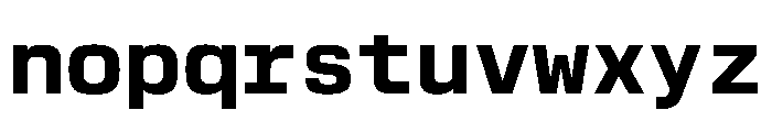 EKModenaMono Bold Font LOWERCASE