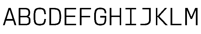 EKModenaMono Light Font UPPERCASE