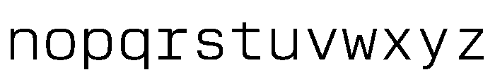 EKModenaMono Light Font LOWERCASE