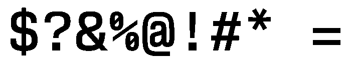 EKModenaMono Medium Font OTHER CHARS