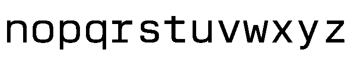 EKModenaMono Regular Font LOWERCASE