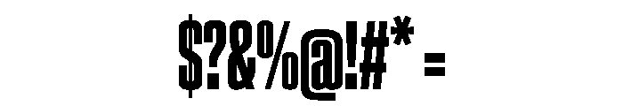 EKModenaSuperCompressed Bold Font OTHER CHARS
