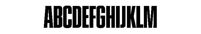 EKModenaSuperCompressed Bold Font UPPERCASE