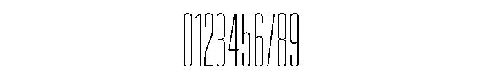 EKModenaSuperCompressed Hairline Font OTHER CHARS