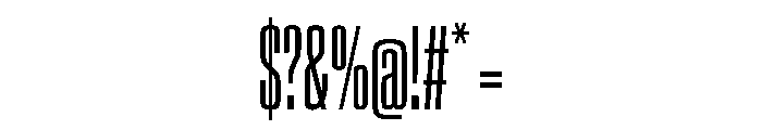 EKModenaSuperCompressed Light Font OTHER CHARS