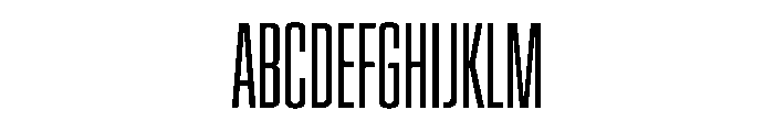 EKModenaSuperCompressed Light Font UPPERCASE