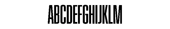EKModenaSuperCompressed Regular Font UPPERCASE
