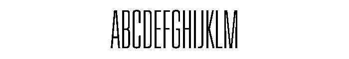 EKModenaSuperCompressed Thin Font UPPERCASE
