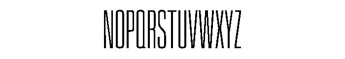 EKModenaSuperCompressed Thin Font UPPERCASE