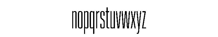 EKModenaSuperCompressed Thin Font LOWERCASE