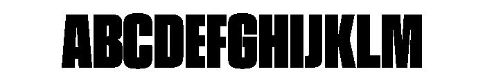 EKModenaSuperCompressed Ultra Font UPPERCASE