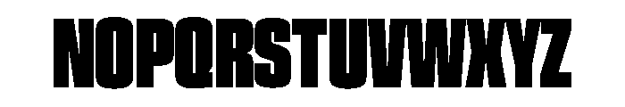 EKModenaSuperCompressed Ultra Font UPPERCASE