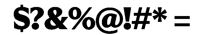 EKNoticeClassic Black Font OTHER CHARS