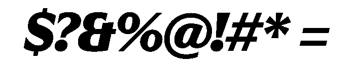EKNoticeClassic BlackItalic Font OTHER CHARS