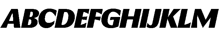 EKNoticeClassic BlackItalic Font UPPERCASE