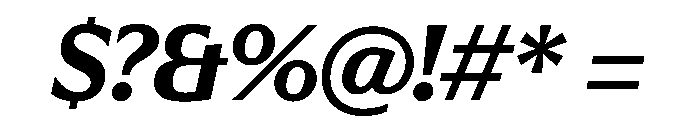 EKNoticeClassic BoldItalic Font OTHER CHARS