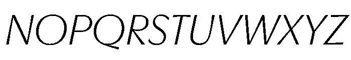 EKNoticeClassic LightItalic Font UPPERCASE