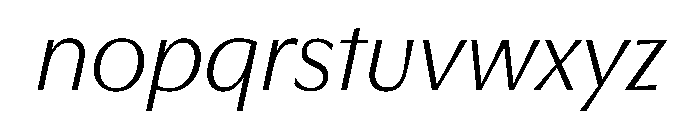 EKNoticeClassic LightItalic Font LOWERCASE