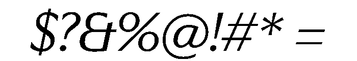 EKNoticeClassic RegularItalic Font OTHER CHARS