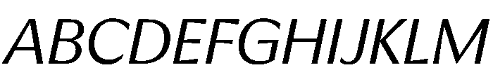 EKNoticeClassic RegularItalic Font UPPERCASE