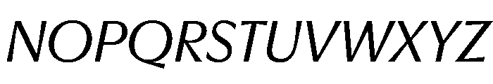 EKNoticeClassic RegularItalic Font UPPERCASE