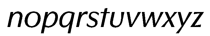EKNoticeClassic RegularItalic Font LOWERCASE